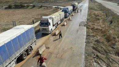 صورة بعد امتصاص موجة الرفض الشعبية، افتتاح معبر تجاري شرق إدلب