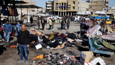 صورة 32 قتيلا في انفجار بسوق شعبي في بغداد