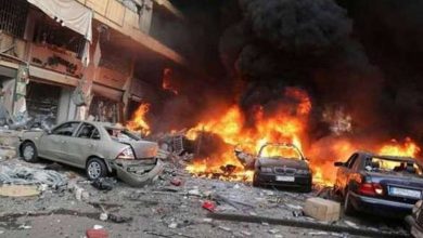 صورة مئة قتيل وجريح بانفجار انتحاري مزودج وسط بغداد