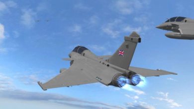صورة الجيش البريطاني يسقط طائرة مسيرة فوق سوريا
