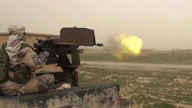 صورة داعش تستهدف سيارة عسكرية لقسد