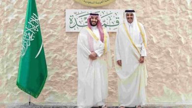 صورة مصدر: أمير قطر لم يلق كلمة في القمة العربية وغادر قبل كلمة الأسد
